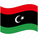 country, flag, libya, national, world