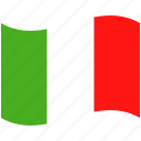 country, flag, italy, national, world