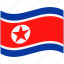 country, flag, national, north korea, world 