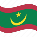 country, flag, mauritania, national, world