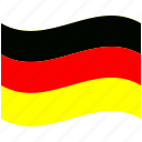 country, flag, germany, national, world
