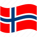 country, flag, national, norway, world