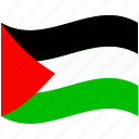 country, flag, national, palestine, world