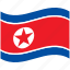 country, flag, korea, national, north, world 
