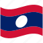 country, flag, laos, national, world 