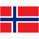 flag, country, norway, national, world