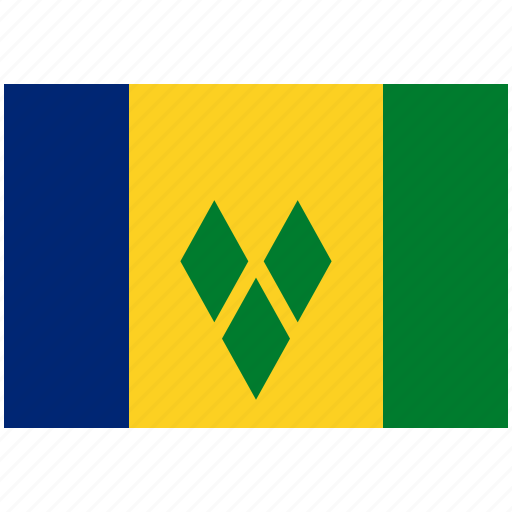 Flag, country, saint vincent the grenadines, national, world icon - Download on Iconfinder