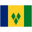 flag, country, saint vincent the grenadines, national, world 