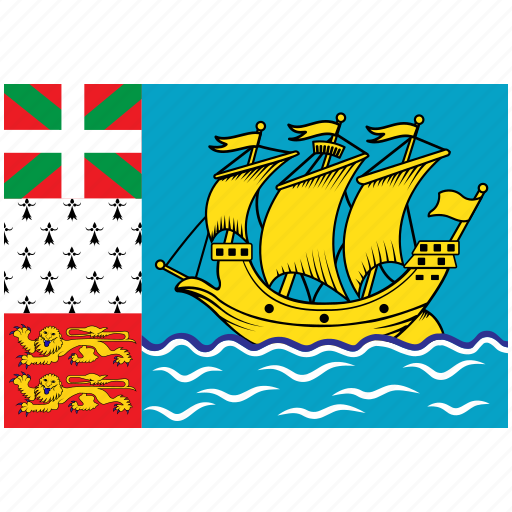 Flag, country, saint pierre and miquelon, national, world icon - Download on Iconfinder