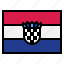 croatia, flag, nation, world, country 