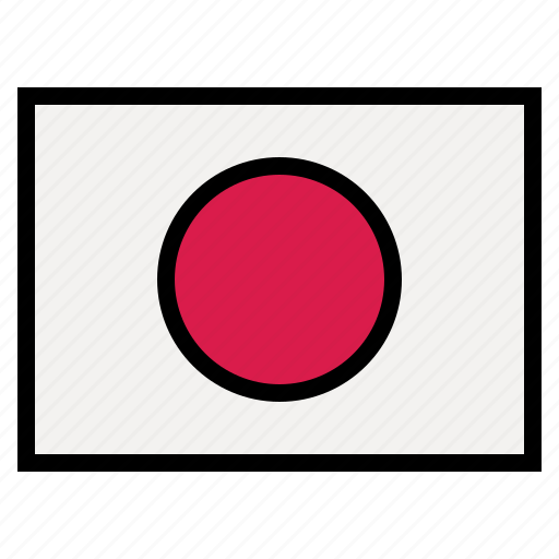 Japan, flag, nation, world, country icon - Download on Iconfinder