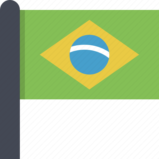 Brazil, flag, south america, country icon - Download on Iconfinder