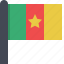 africa, cameroon, flag, country