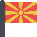 europe, flag, macedonia, country