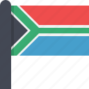 africa, flag, south africa, country