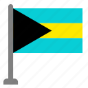 flag, country, bahamas, flags