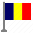 flag, country, chad, flags
