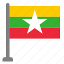 flag, country, myanmar, flags