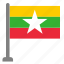 flag, country, myanmar, flags 