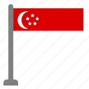 flag, country, singapore, flags