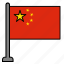 flag, country, china 