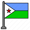 flag, country, djibouti