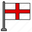flag, country, england 