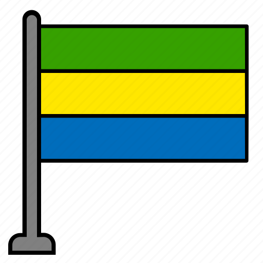 Flag, country, gabon icon - Download on Iconfinder