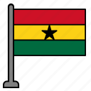 flag, country, ghana