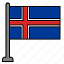 flag, country, iceland