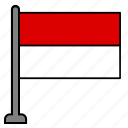 flag, country, indonesia