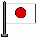 flag, country, japan