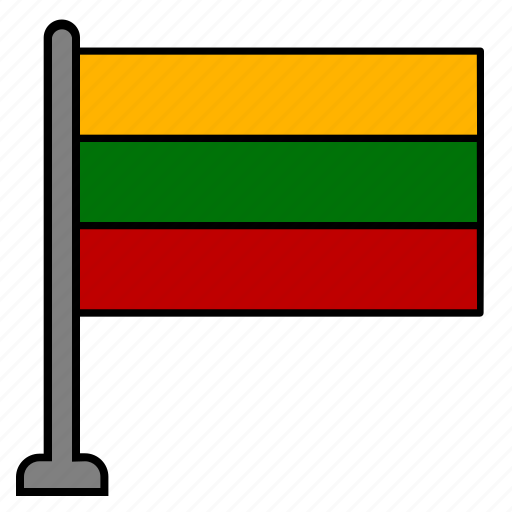 Flag, country, lithuania icon - Download on Iconfinder