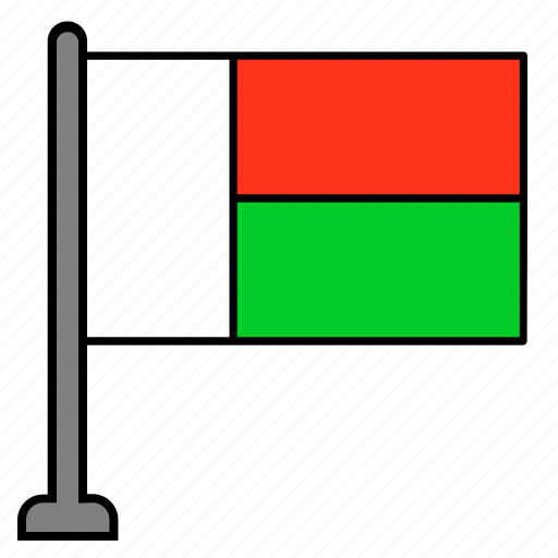 Flag, country, madagascar icon - Download on Iconfinder