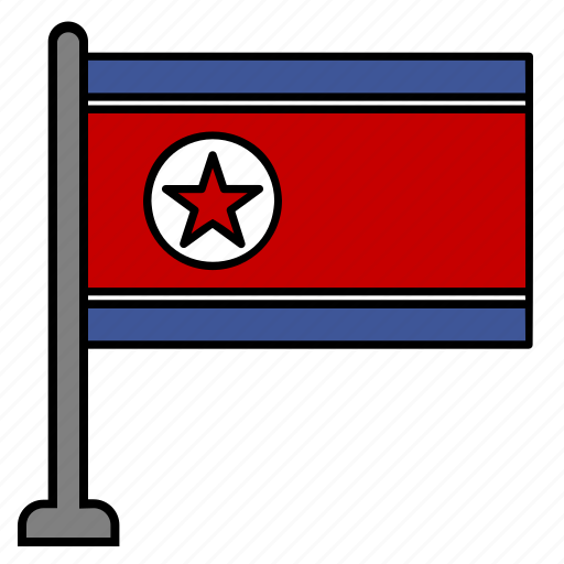 Flag, country, north, korea icon - Download on Iconfinder