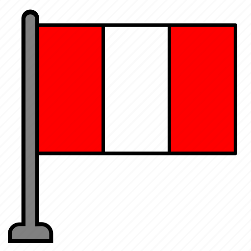 Flag, country, peru icon - Download on Iconfinder