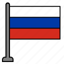 flag, country, russia