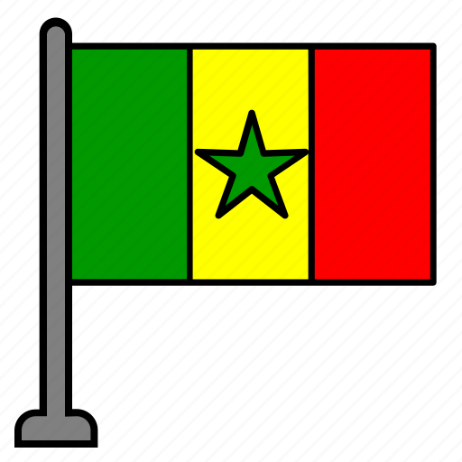 Flag, country, senegal icon - Download on Iconfinder