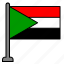 flag, country, sudan 
