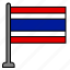 flag, country, thailand 
