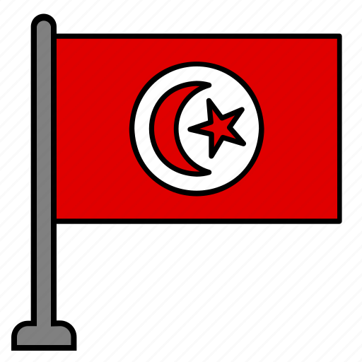 Flag, country, tunisia icon - Download on Iconfinder