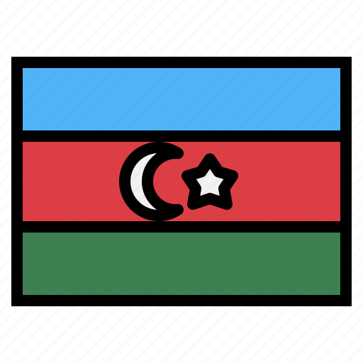 Azerbaijan, flag, nation, world, country icon - Download on Iconfinder