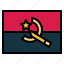 angola, flag, nation, world, country 