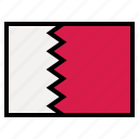 bahrain, flag, nation, world, country