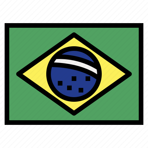 Brazil, flag, nation, world, country icon - Download on Iconfinder