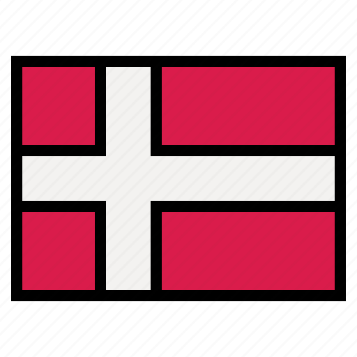Denmark, flag, nation, world, country icon - Download on Iconfinder