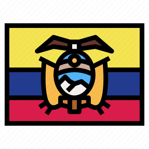 Ecuador, flag, nation, world, country icon - Download on Iconfinder