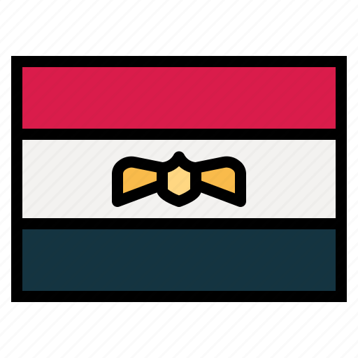 Egypt, flag, nation, world, country icon - Download on Iconfinder