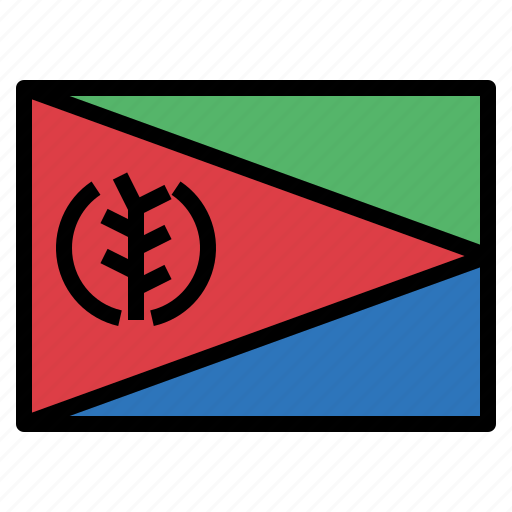 Eritrea, flag, nation, world, country icon - Download on Iconfinder