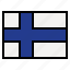 finland, flag, nation, world, country 